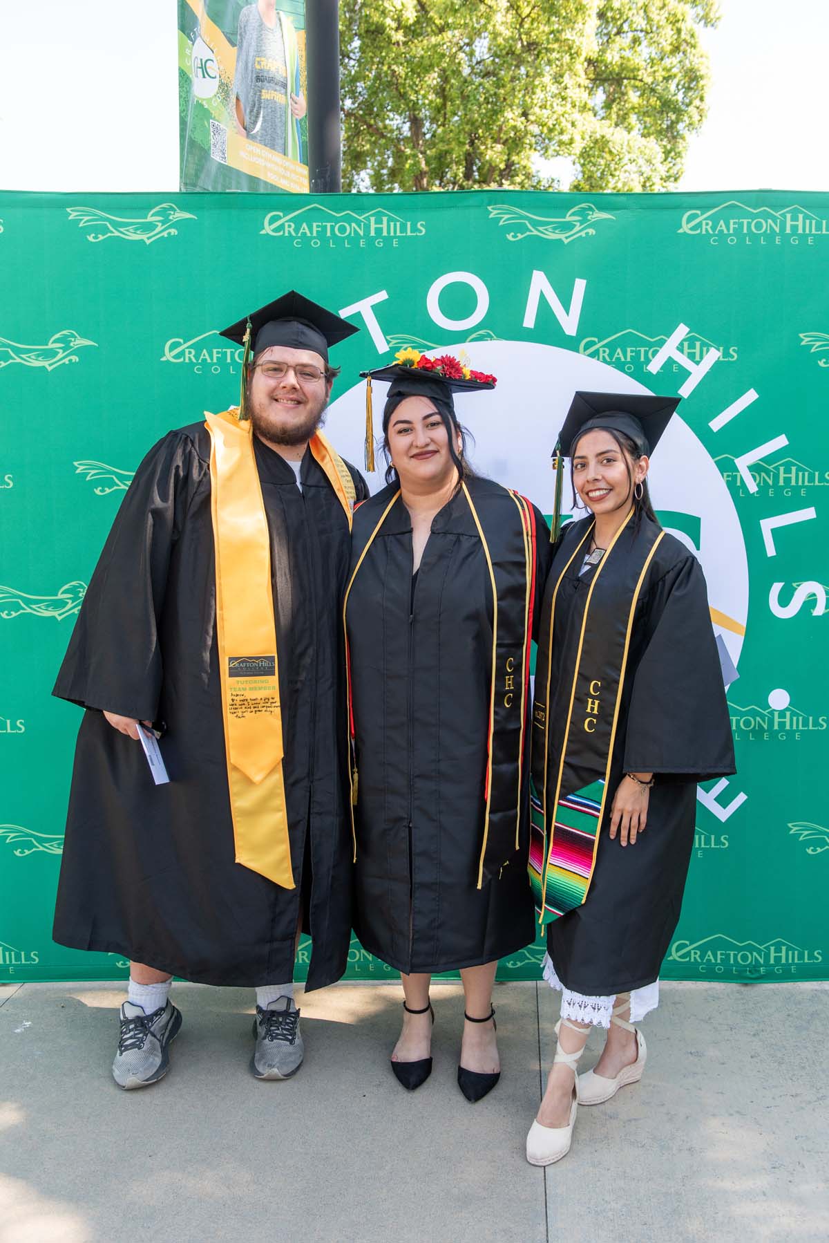 Grads line up for commencement at CHC.