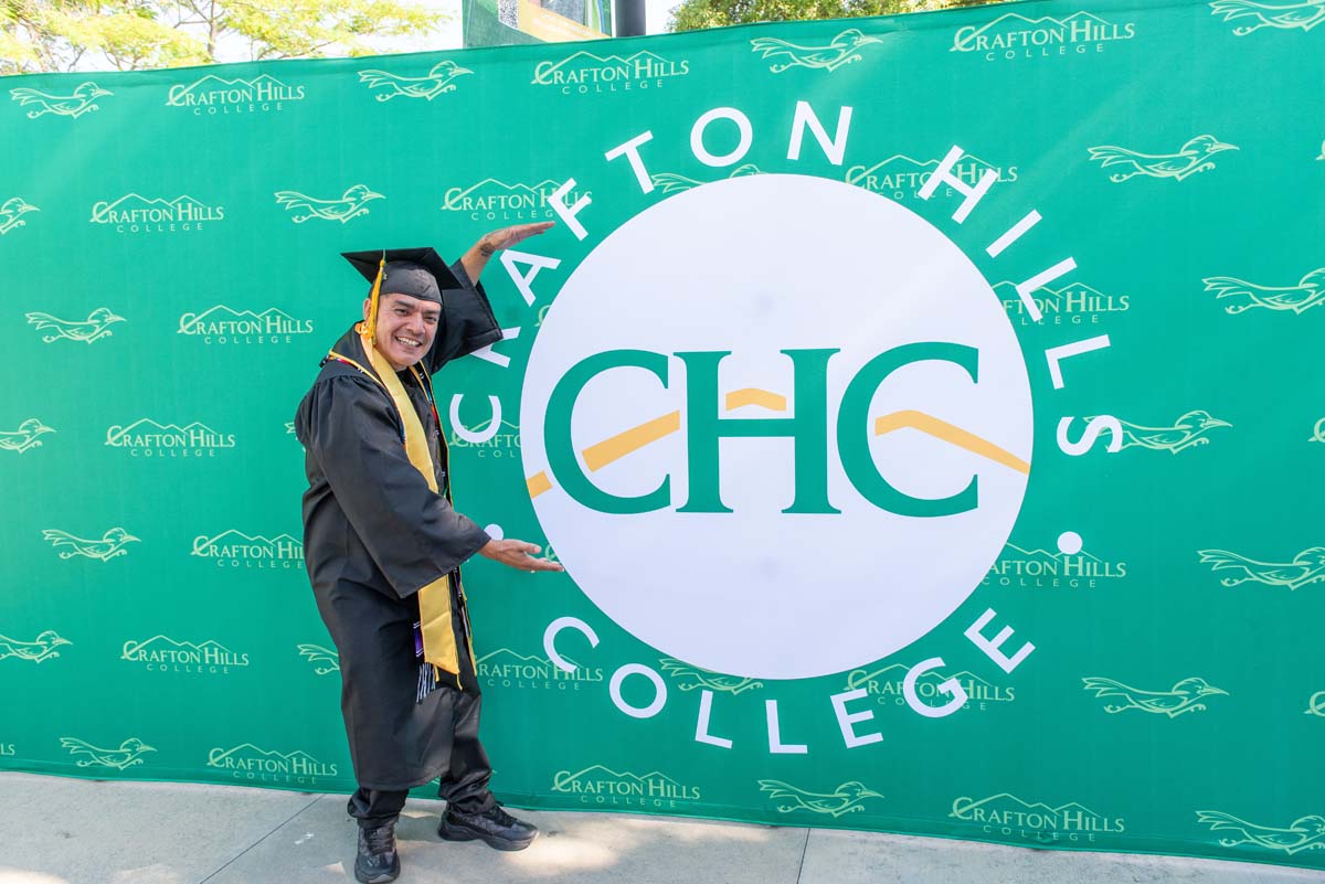 Grads line up for commencement at CHC.