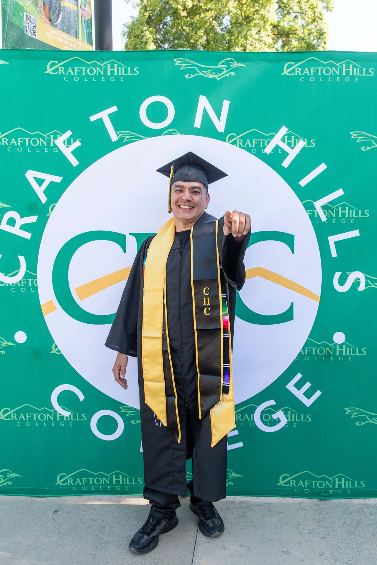 Grads line up for commencement at CHC.