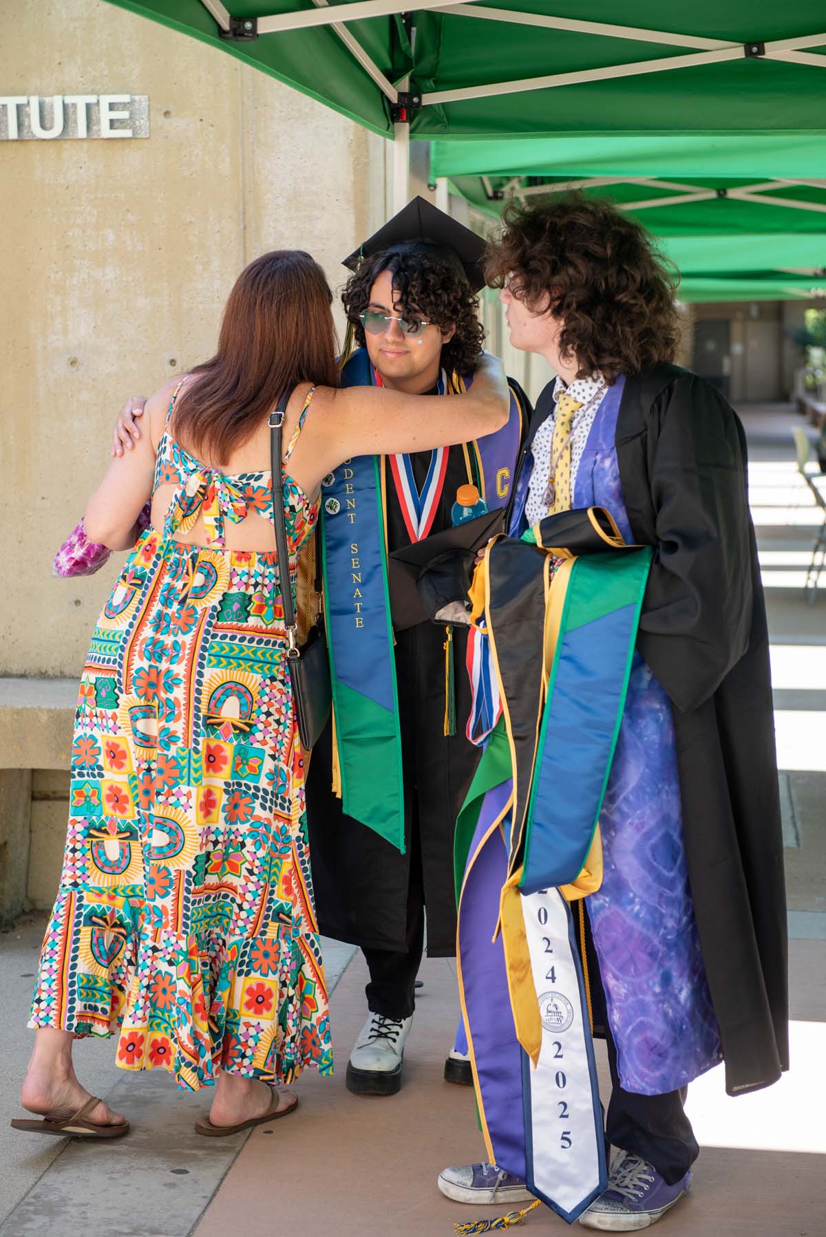 Grads line up for commencement at CHC.