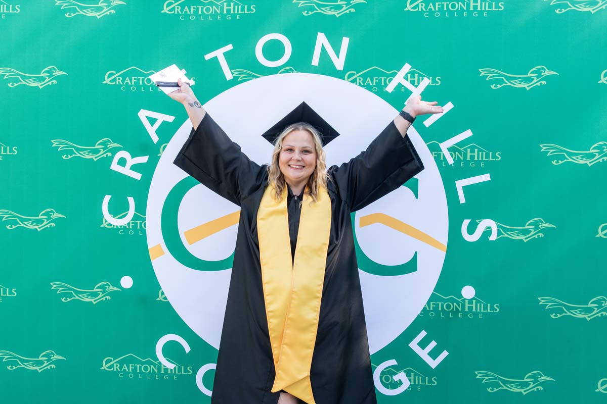 Grads line up for commencement at CHC.