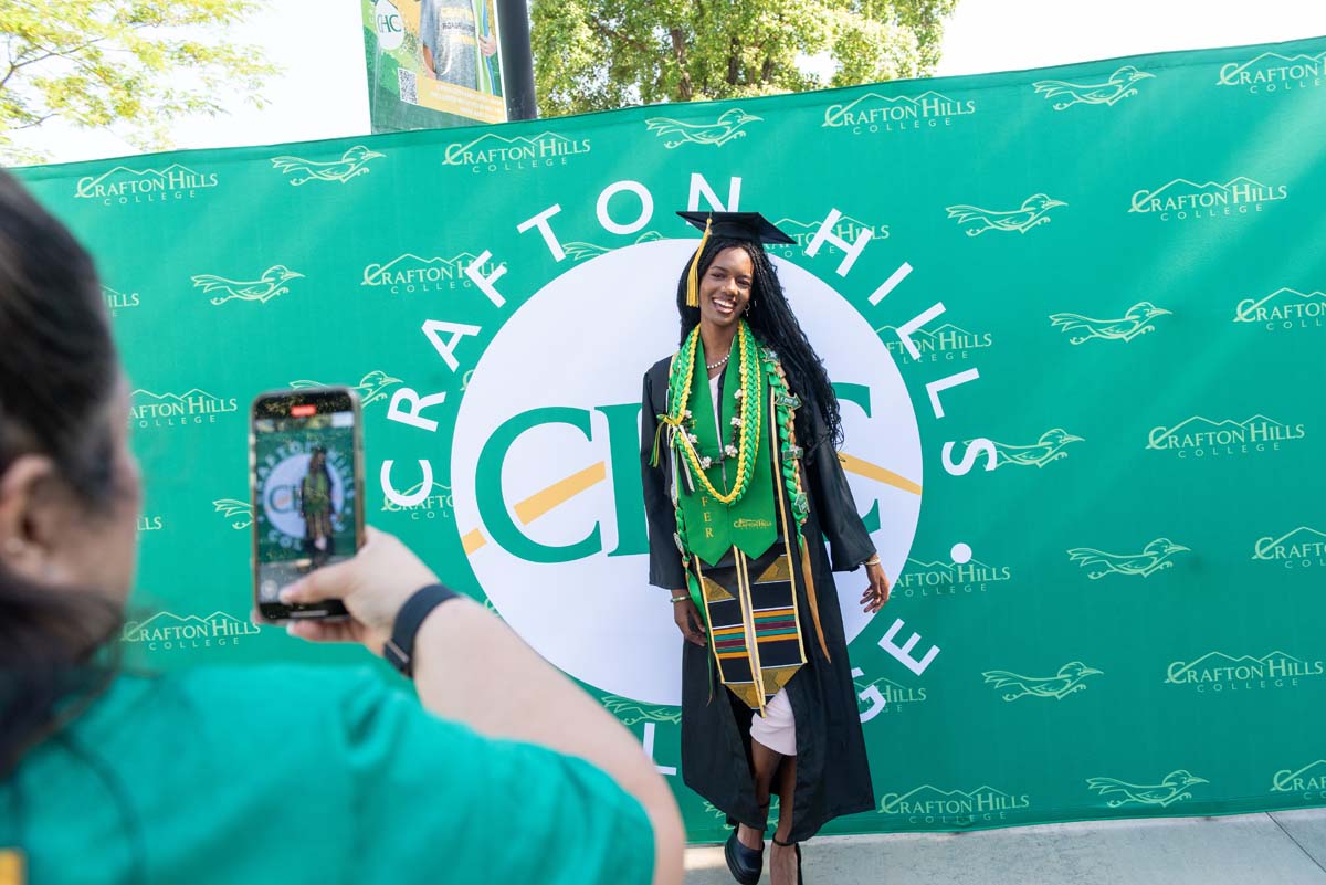 Grads line up for commencement at CHC.