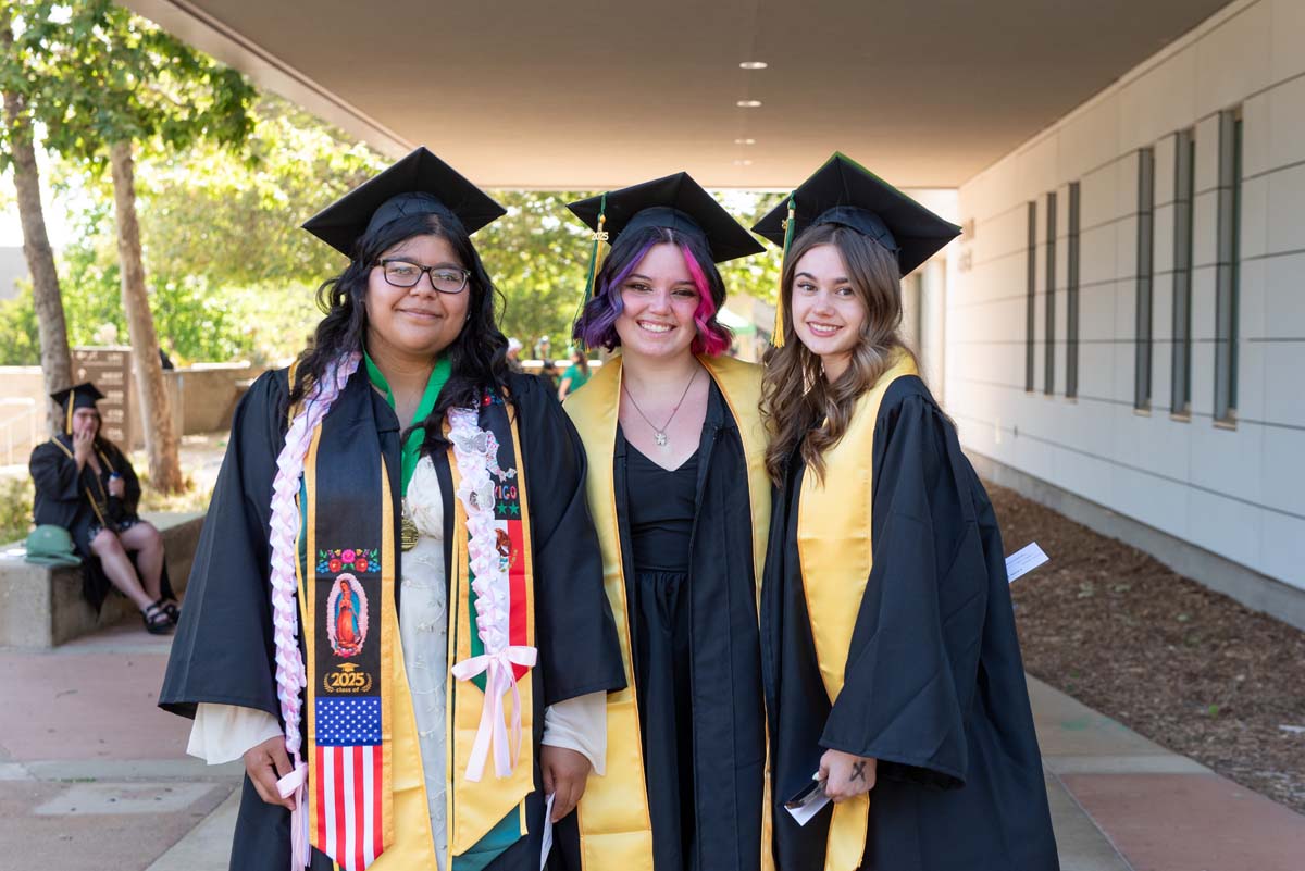 Grads line up for commencement at CHC.