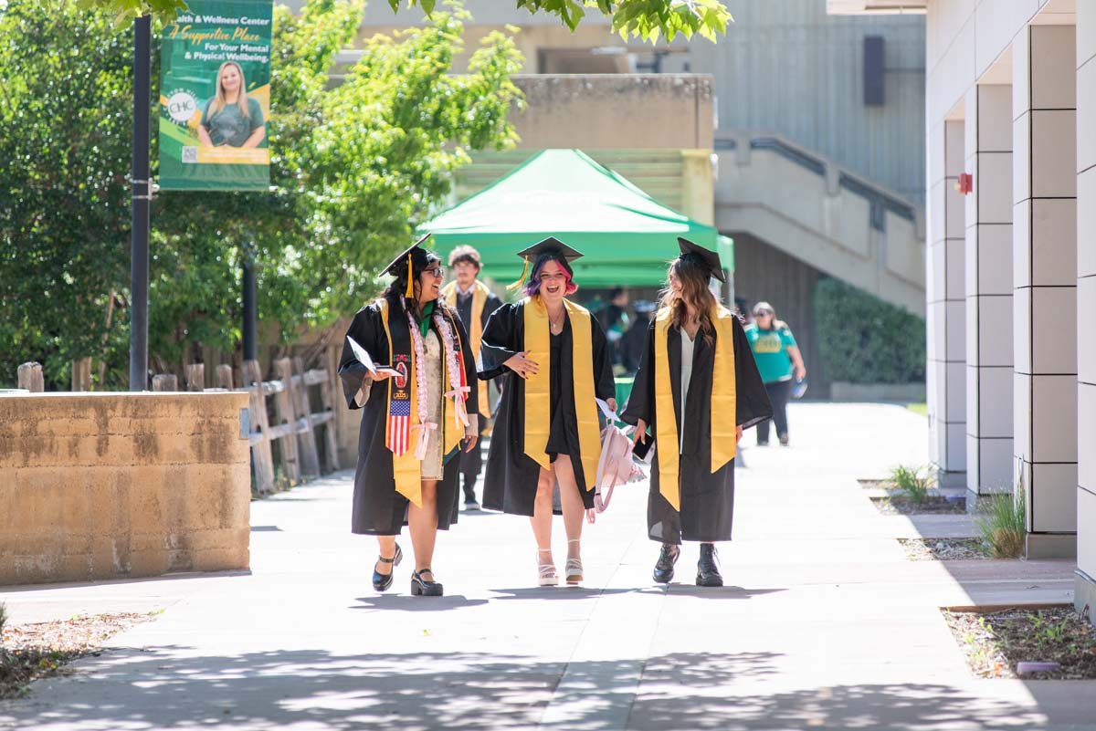 Grads line up for commencement at CHC.
