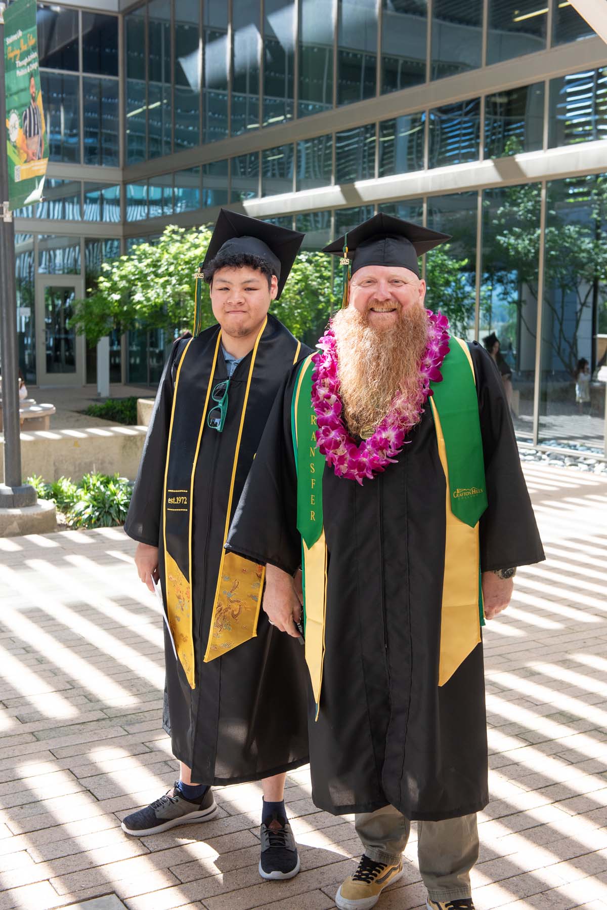 Grads line up for commencement at CHC.