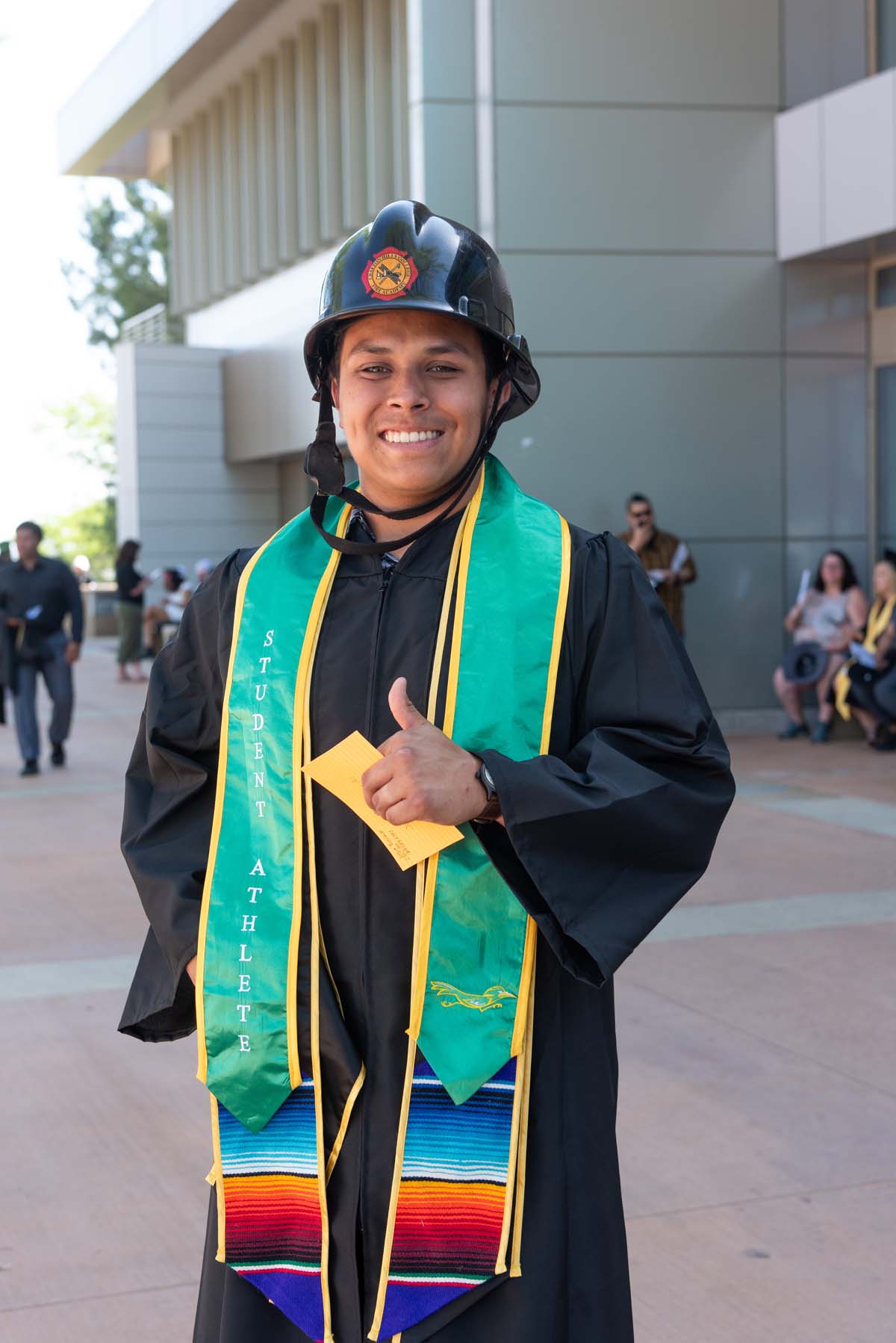 Grads line up for commencement at CHC.