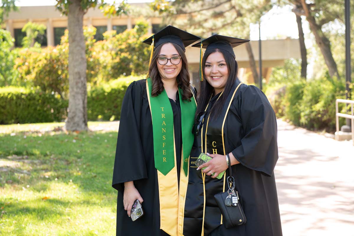 Grads line up for commencement at CHC.