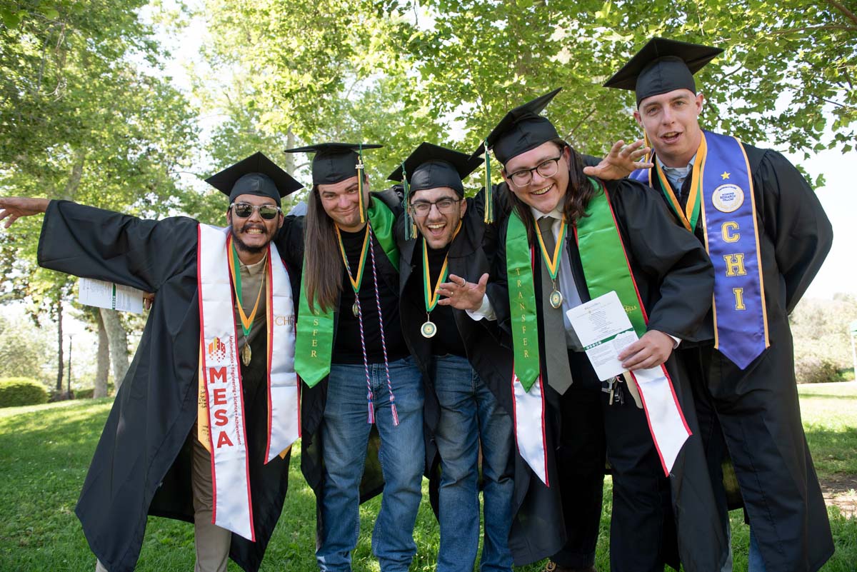 Grads line up for commencement at CHC.