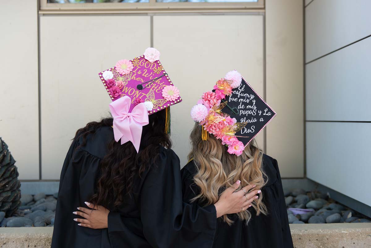 Grads line up for commencement at CHC.