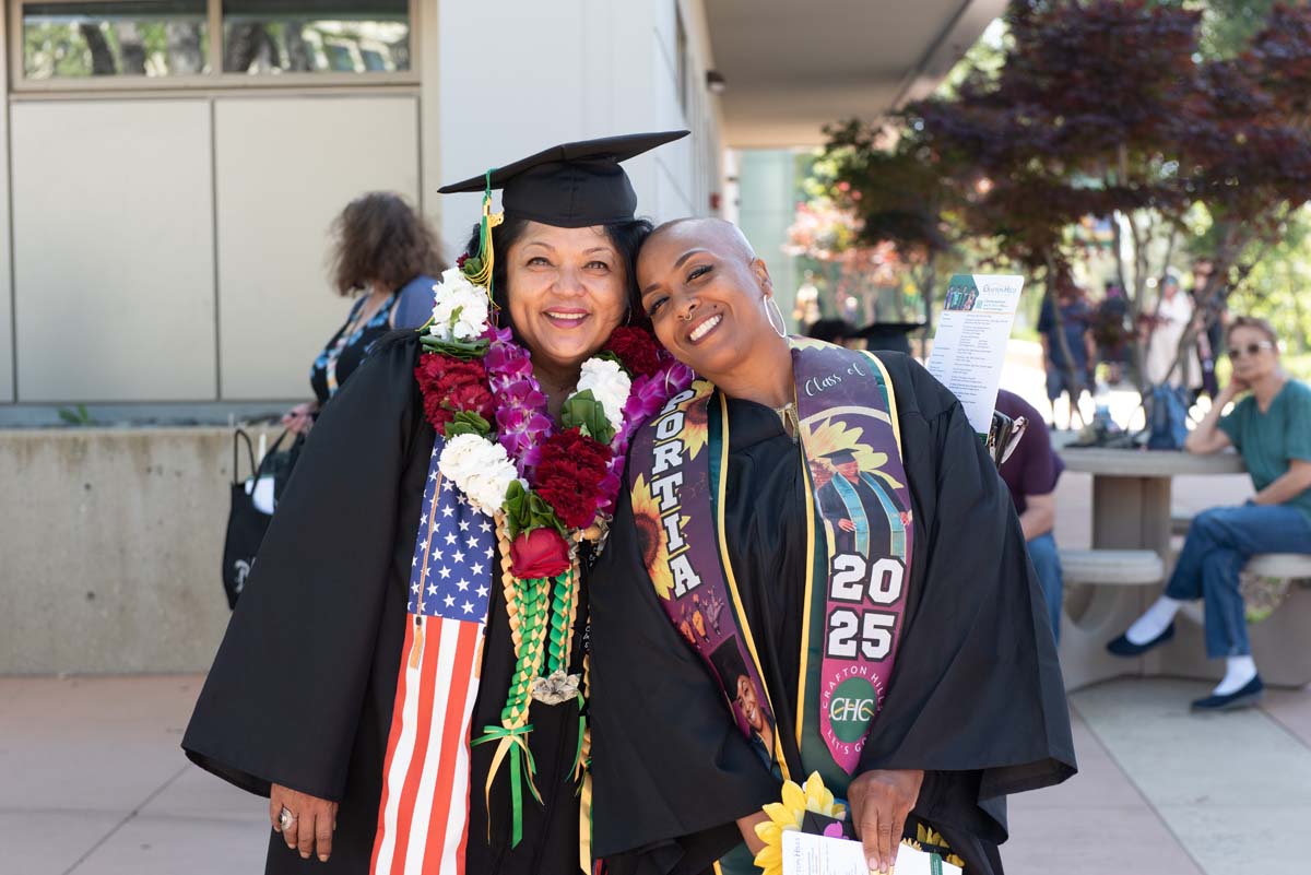 Grads line up for commencement at CHC.