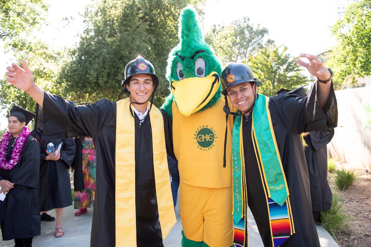 Grads line up for commencement at CHC.