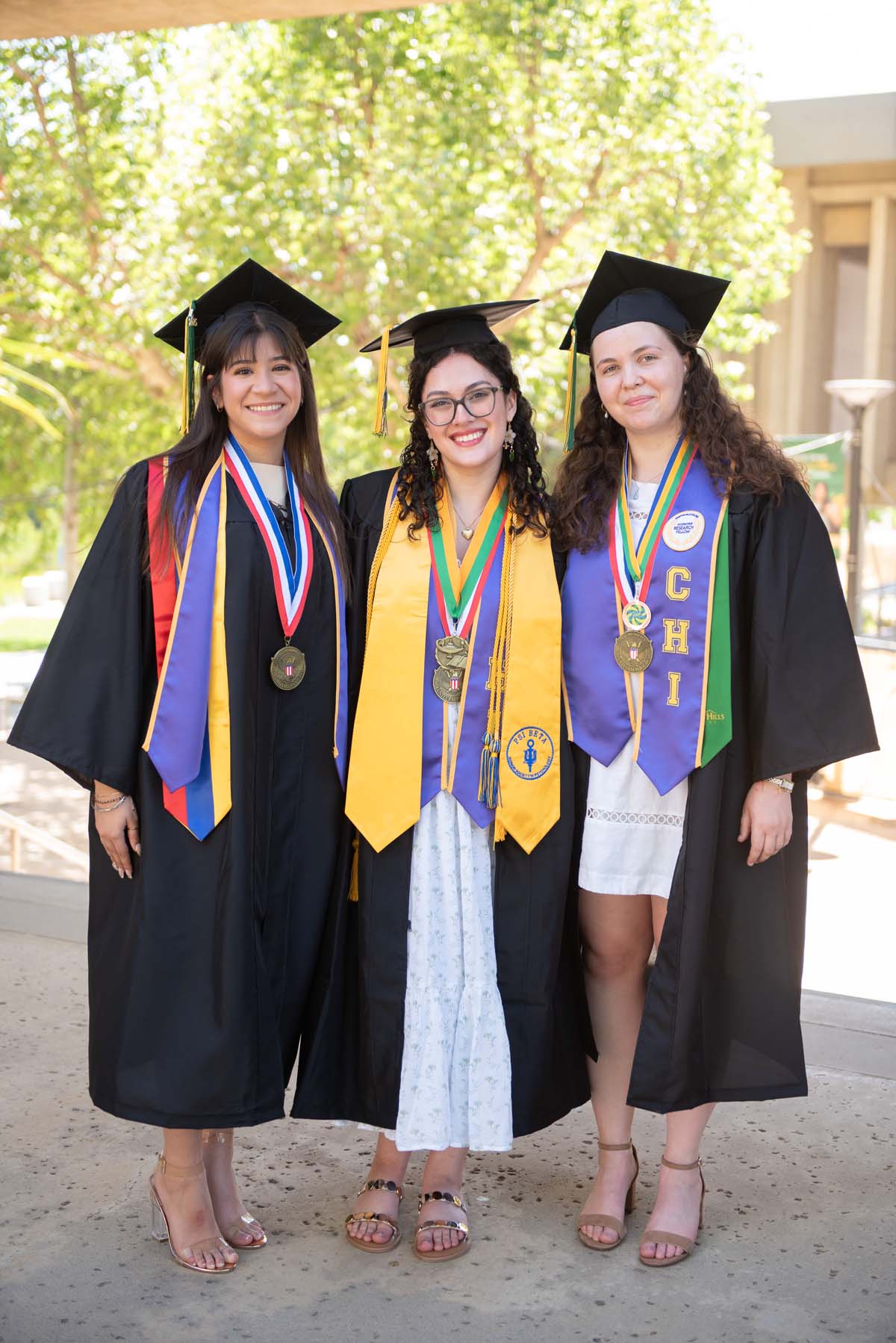 Grads line up for commencement at CHC.