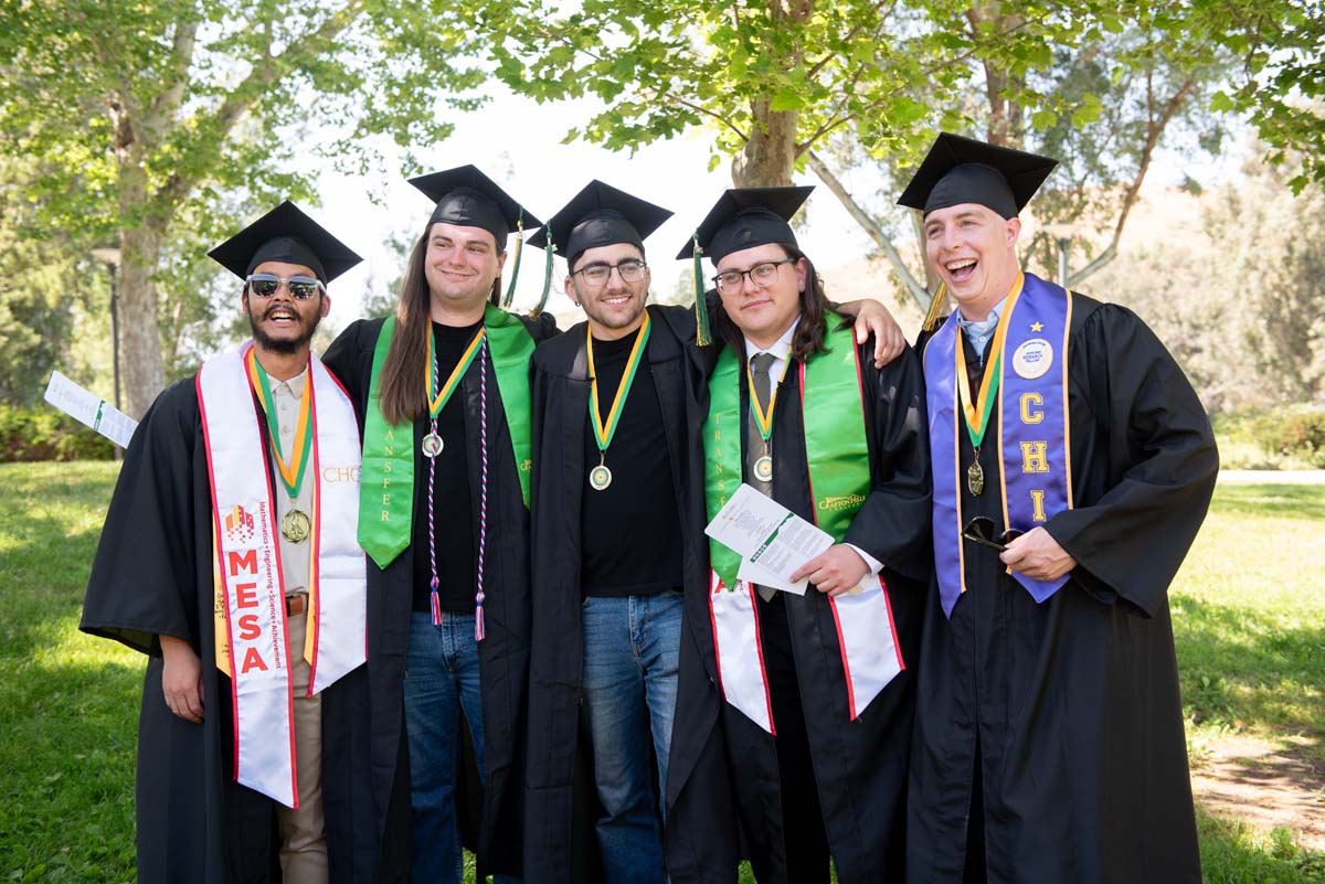 Grads line up for commencement at CHC.