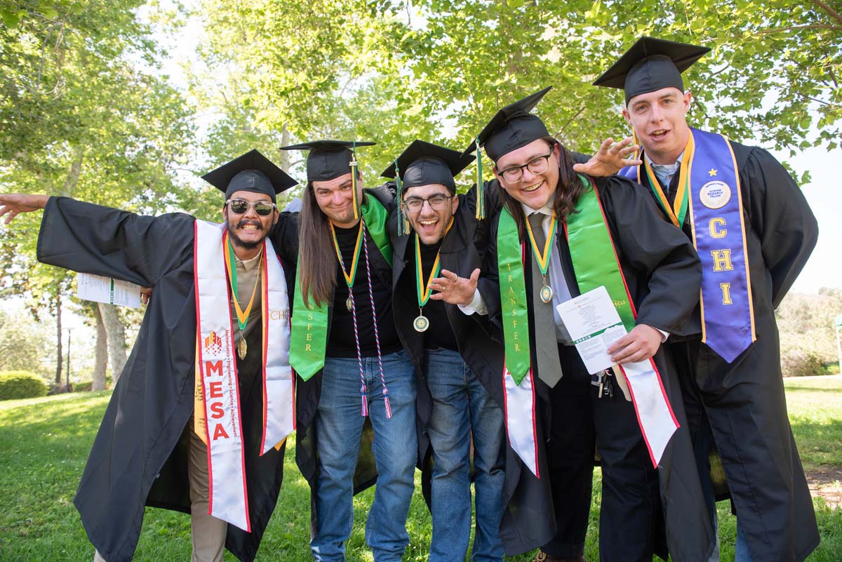 Grads line up for commencement at CHC.