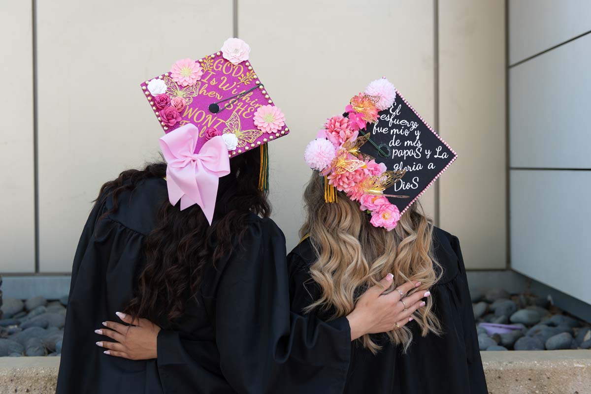 Grads line up for commencement at CHC.
