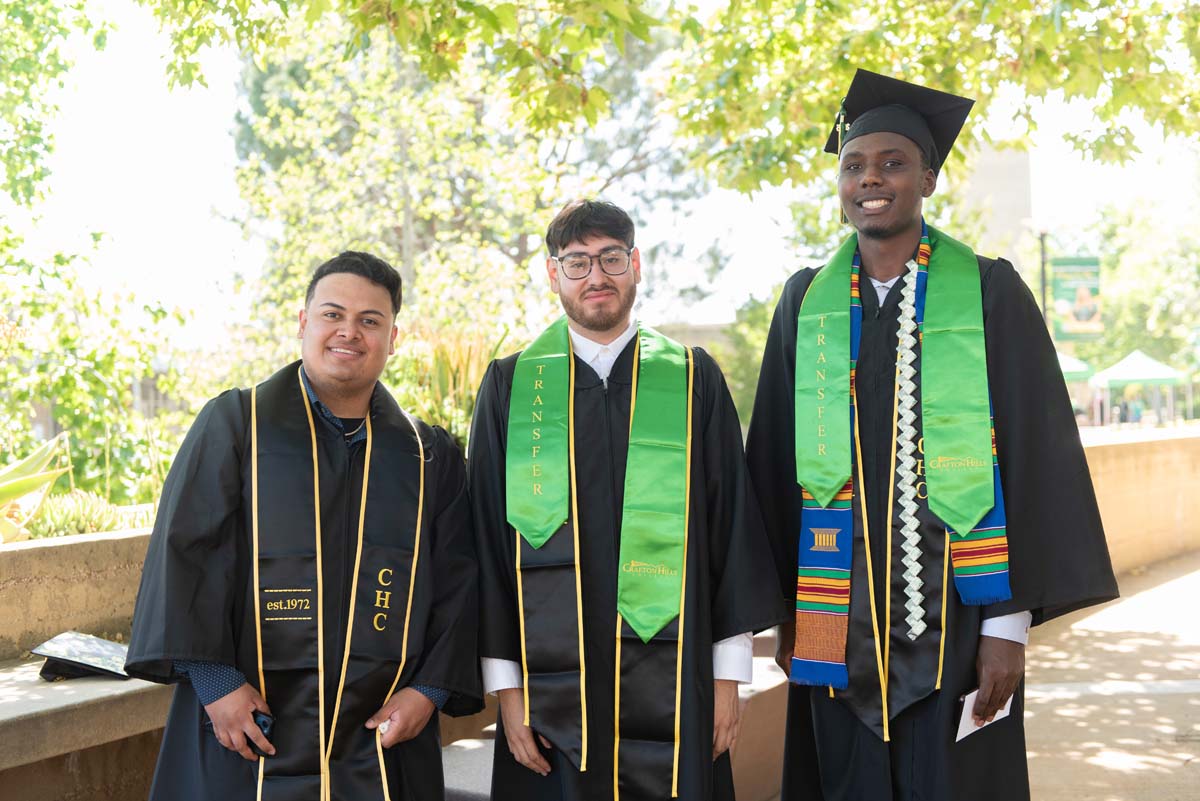 Grads line up for commencement at CHC.