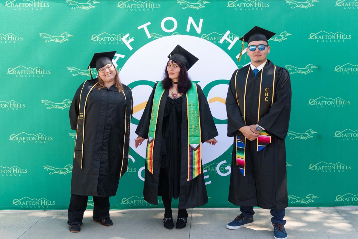 Grads line up for commencement at CHC.
