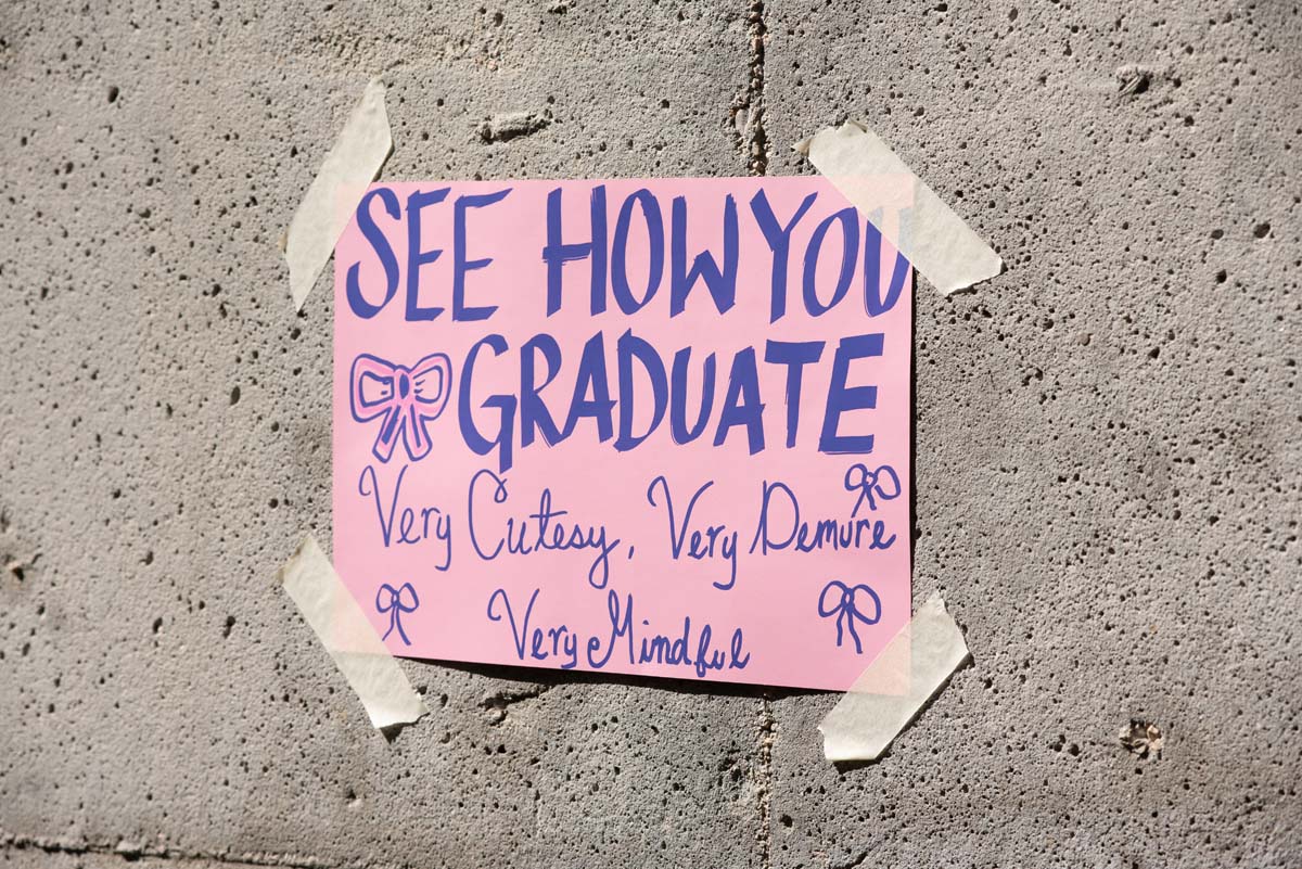 Grads line up for commencement at CHC.