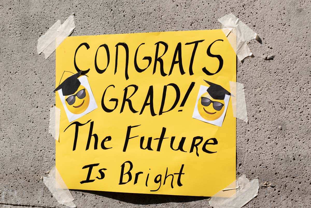 Grads line up for commencement at CHC.