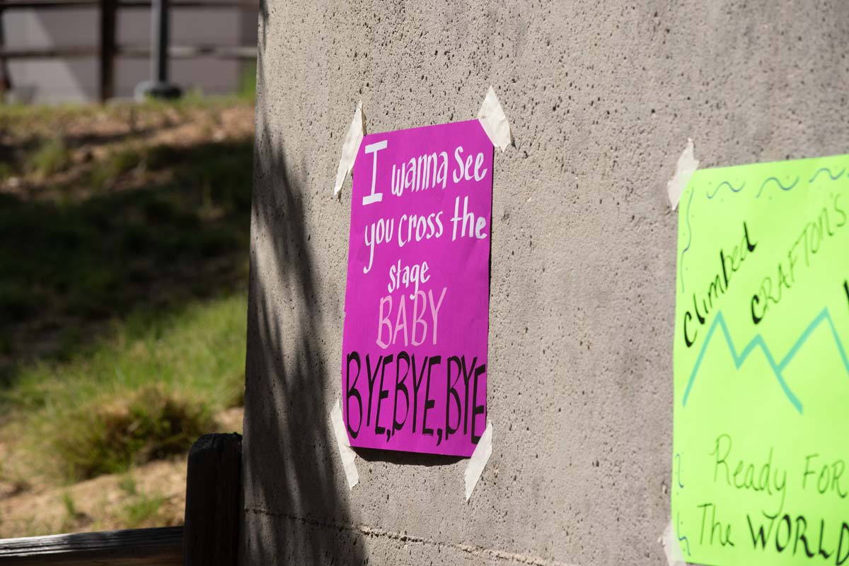 Grads line up for commencement at CHC.