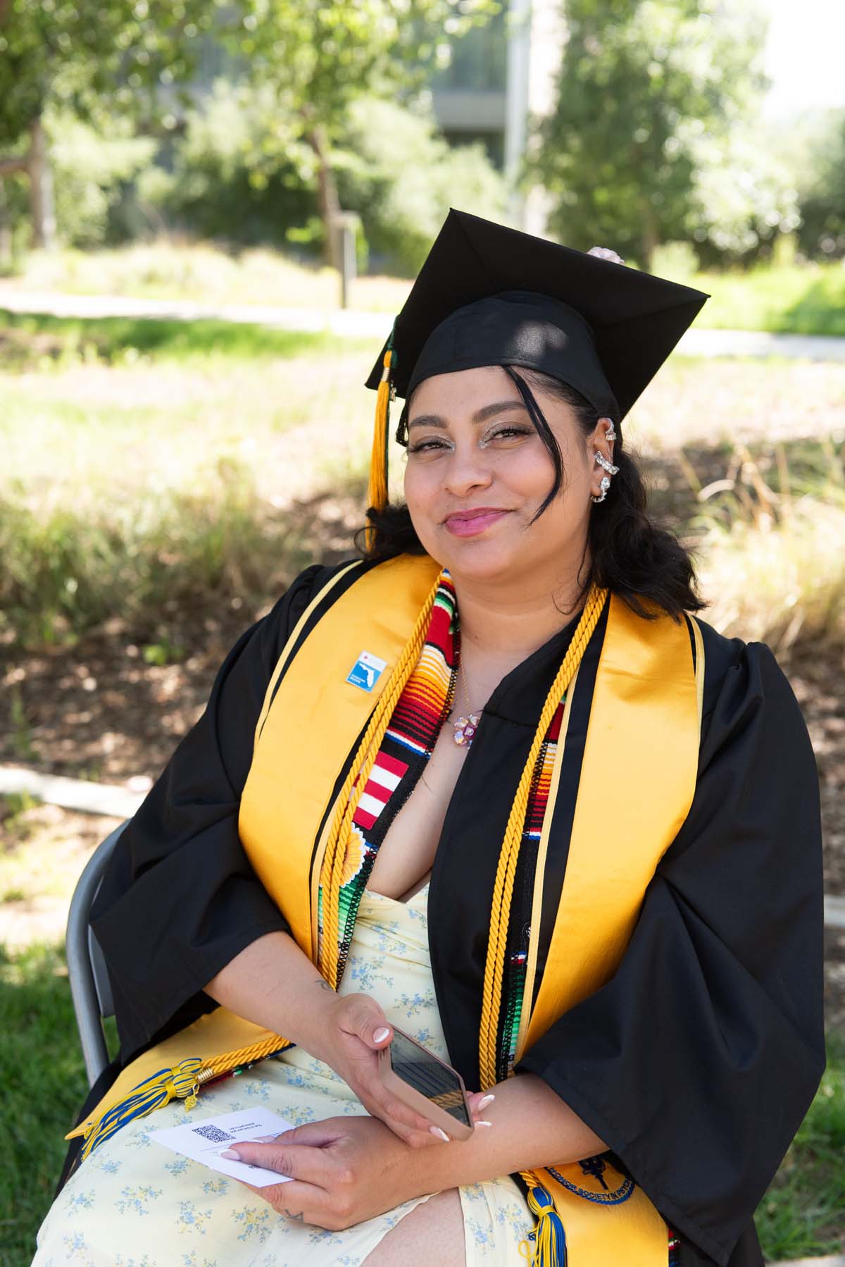 Grads line up for commencement at CHC.