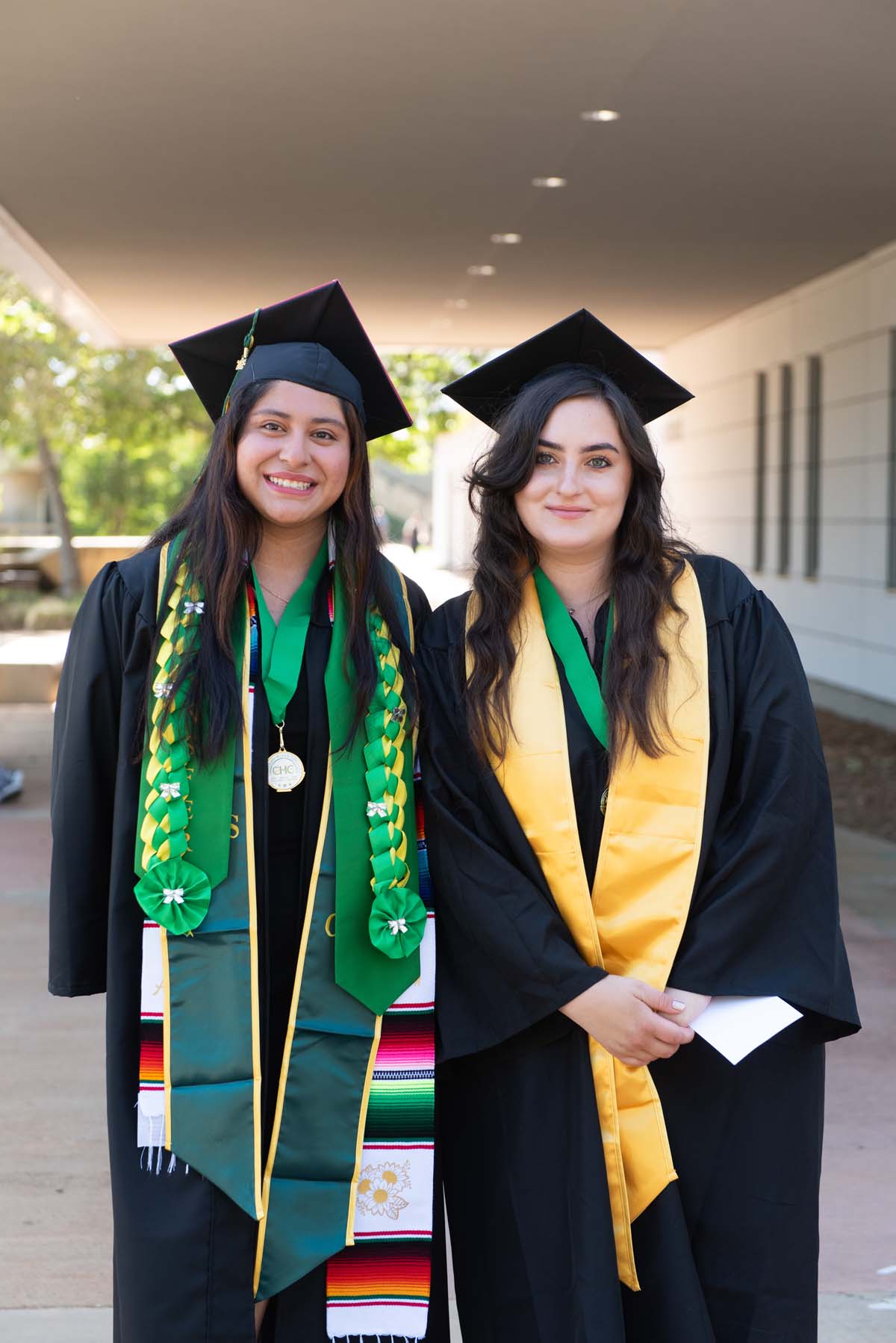 Grads line up for commencement at CHC.