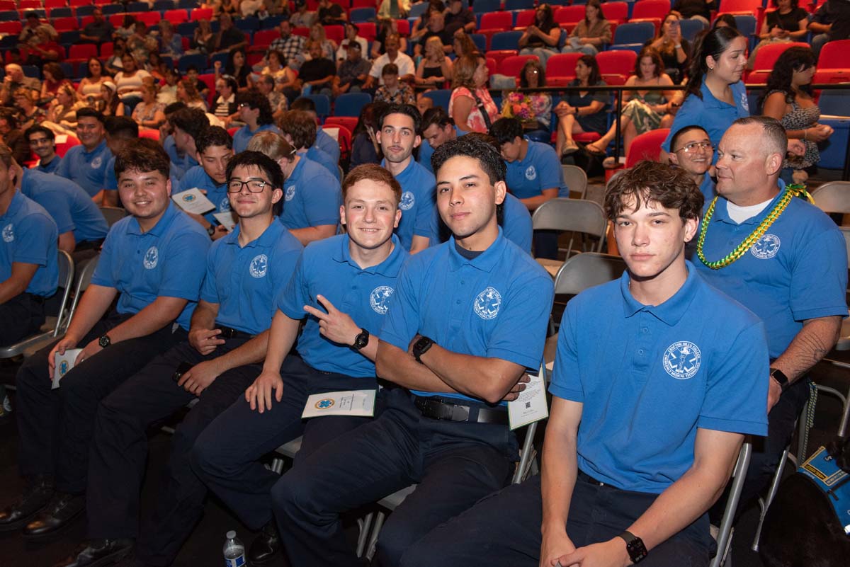 EMT grads are celebrated at graduation ceremony.