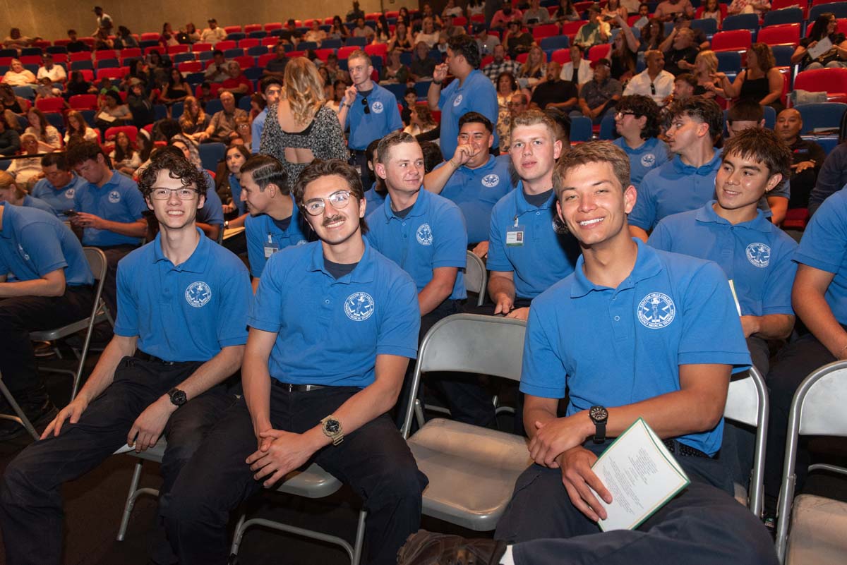 EMT grads are celebrated at graduation ceremony.