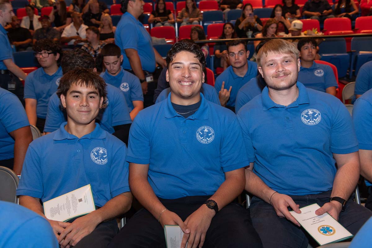 EMT grads are celebrated at graduation ceremony.