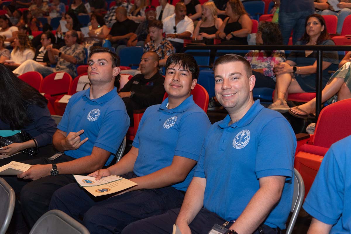 EMT grads are celebrated at graduation ceremony.