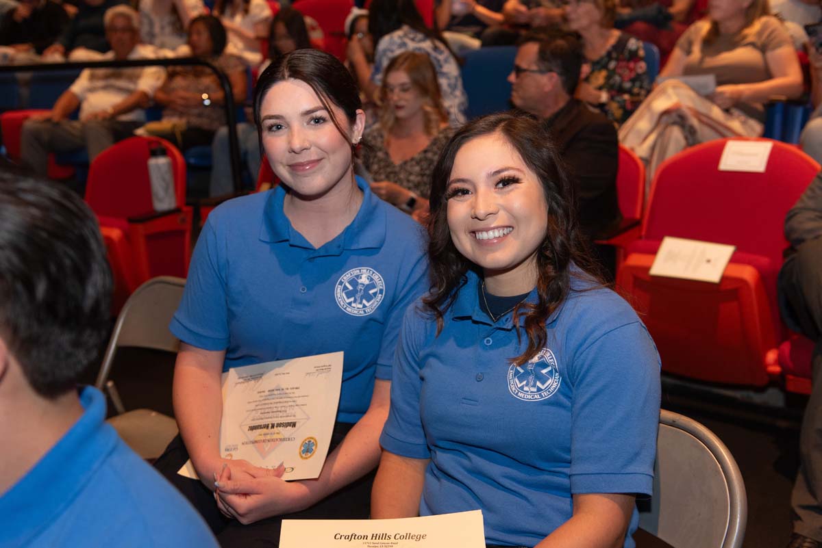 EMT grads are celebrated at graduation ceremony.