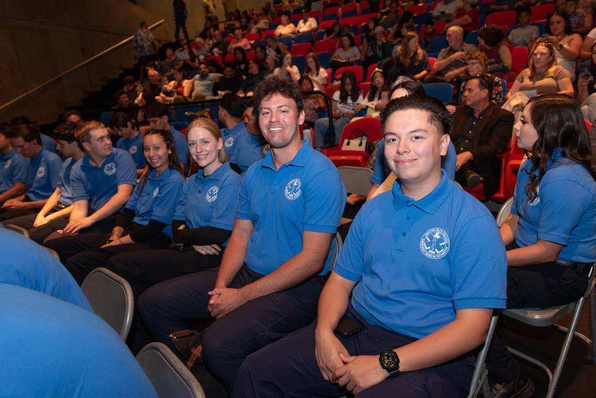 EMT grads are celebrated at graduation ceremony.