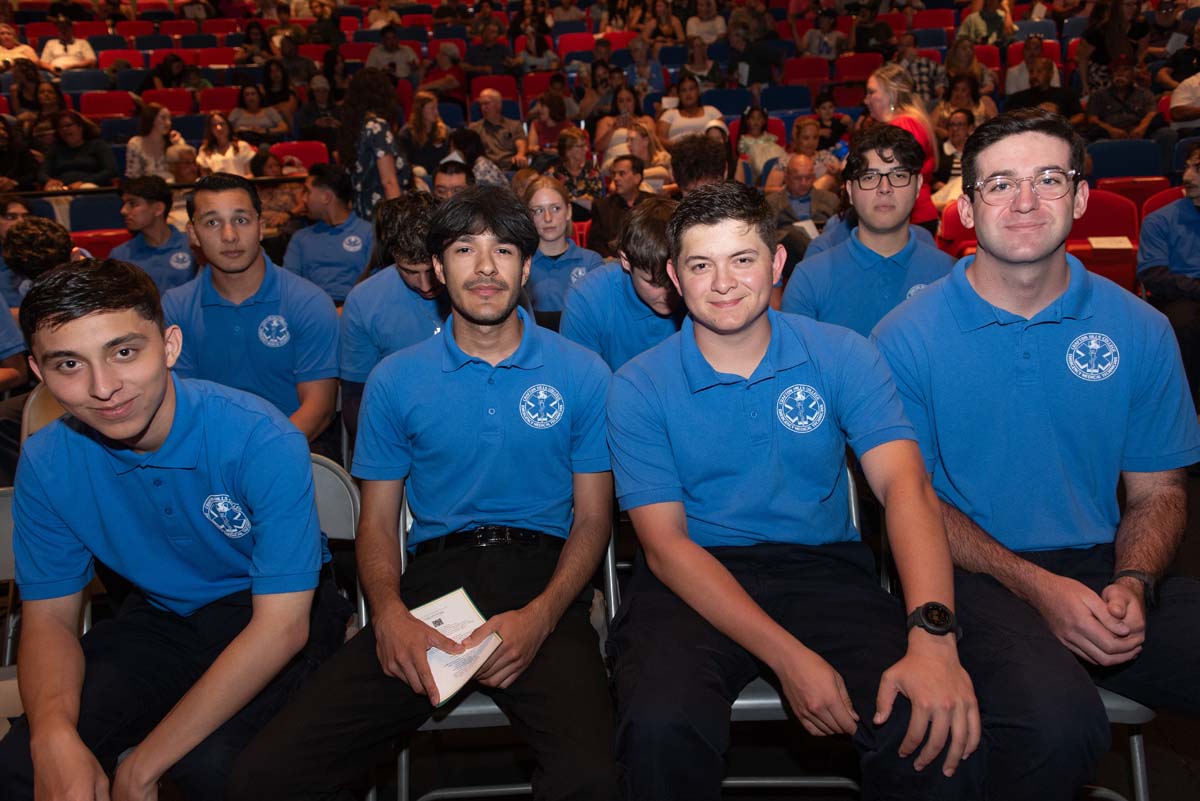 EMT grads are celebrated at graduation ceremony.