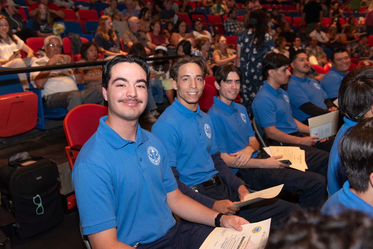 EMT grads are celebrated at graduation ceremony.