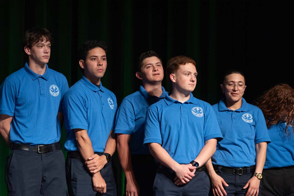 EMT grads are celebrated at graduation ceremony.