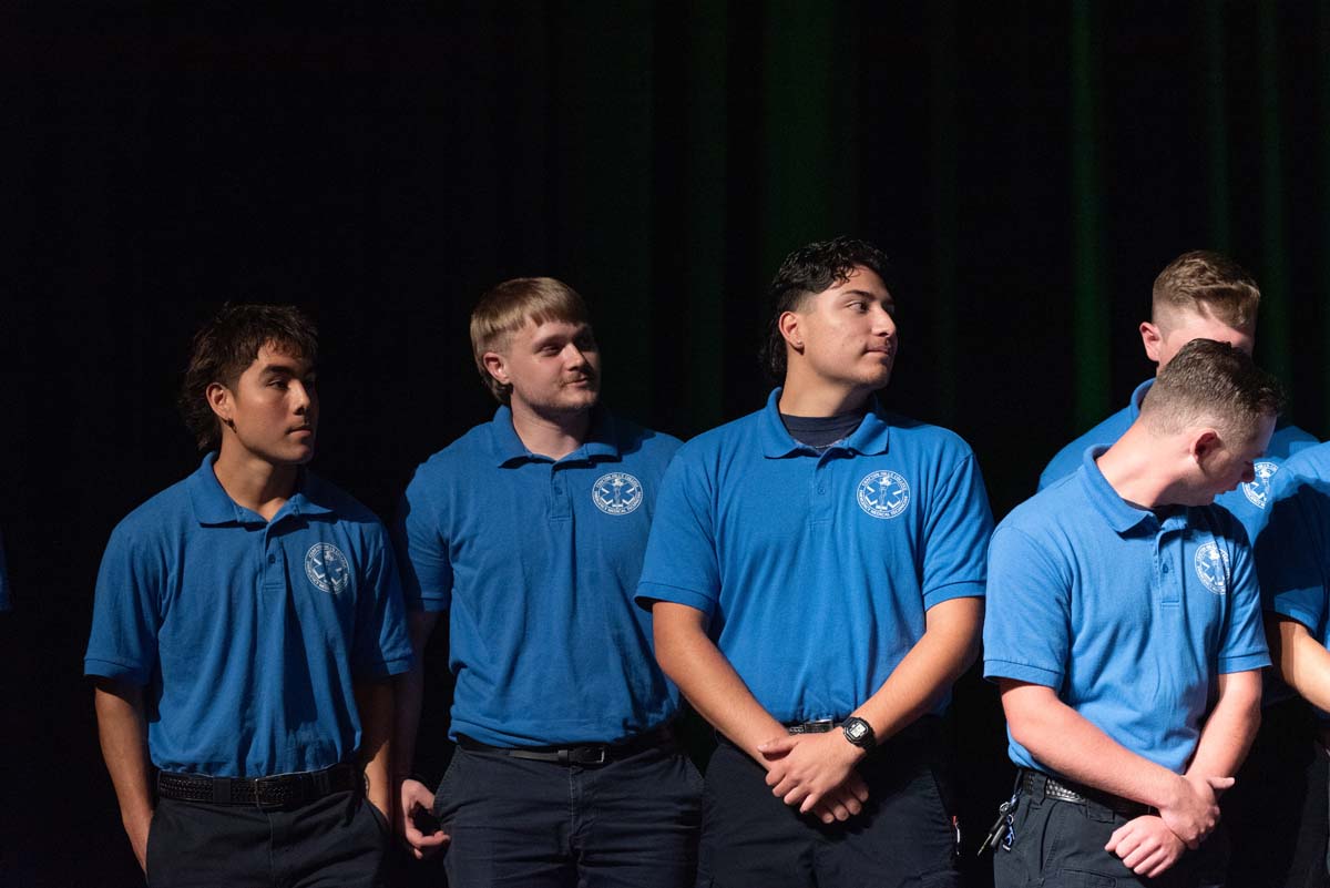 EMT grads are celebrated at graduation ceremony.