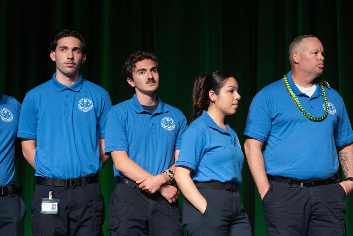 EMT grads are celebrated at graduation ceremony.