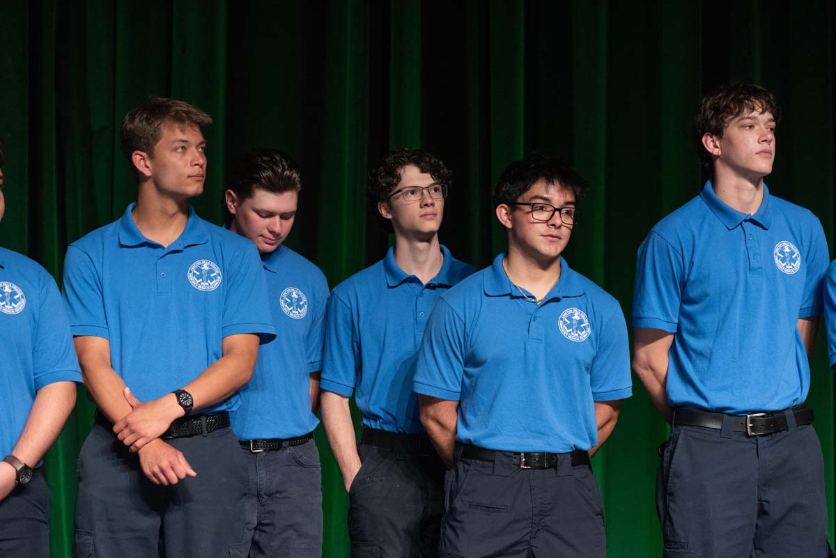 EMT grads are celebrated at graduation ceremony.