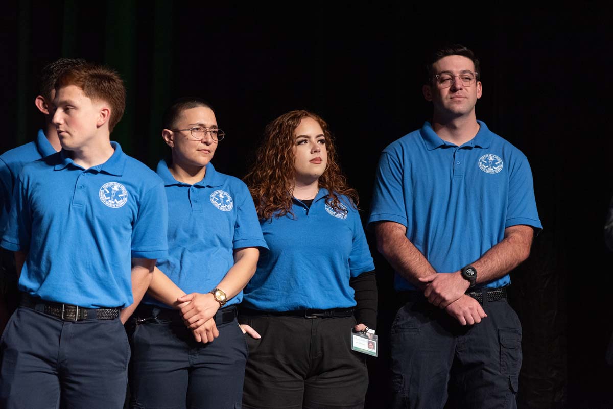 EMT grads are celebrated at graduation ceremony.