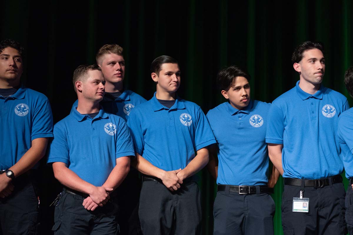 EMT grads are celebrated at graduation ceremony.