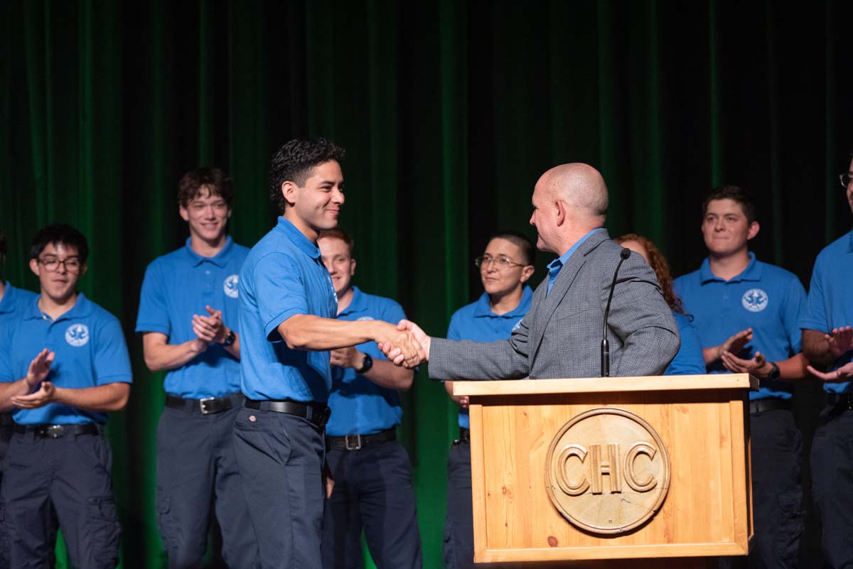 EMT grads are celebrated at graduation ceremony.