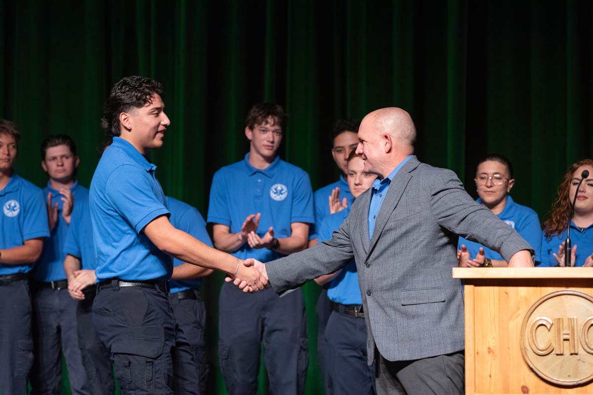 EMT grads are celebrated at graduation ceremony.
