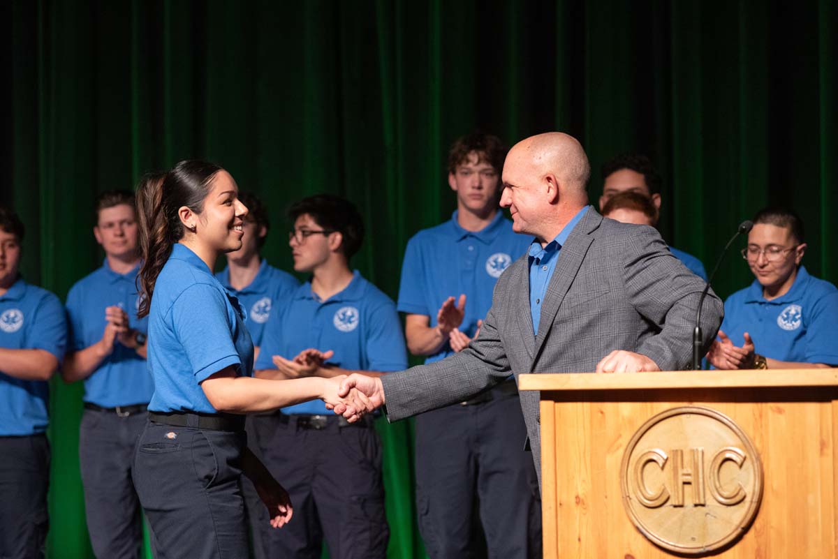 EMT grads are celebrated at graduation ceremony.