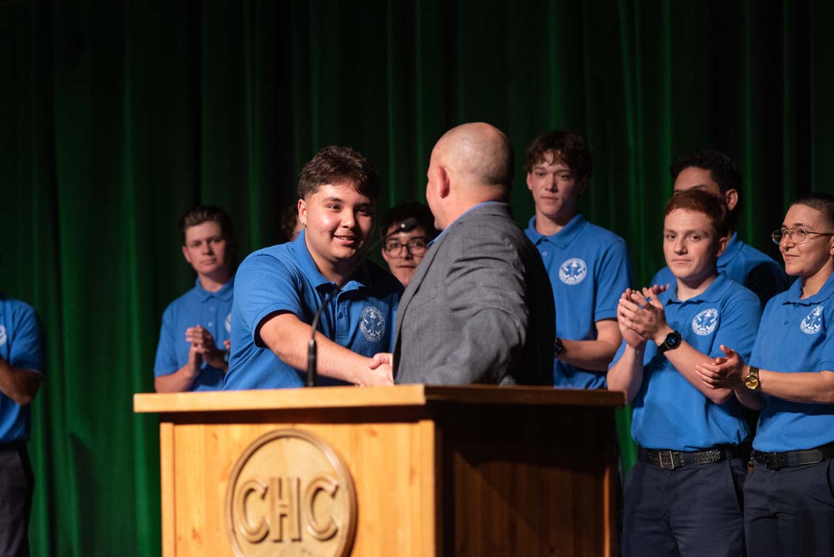EMT grads are celebrated at graduation ceremony.