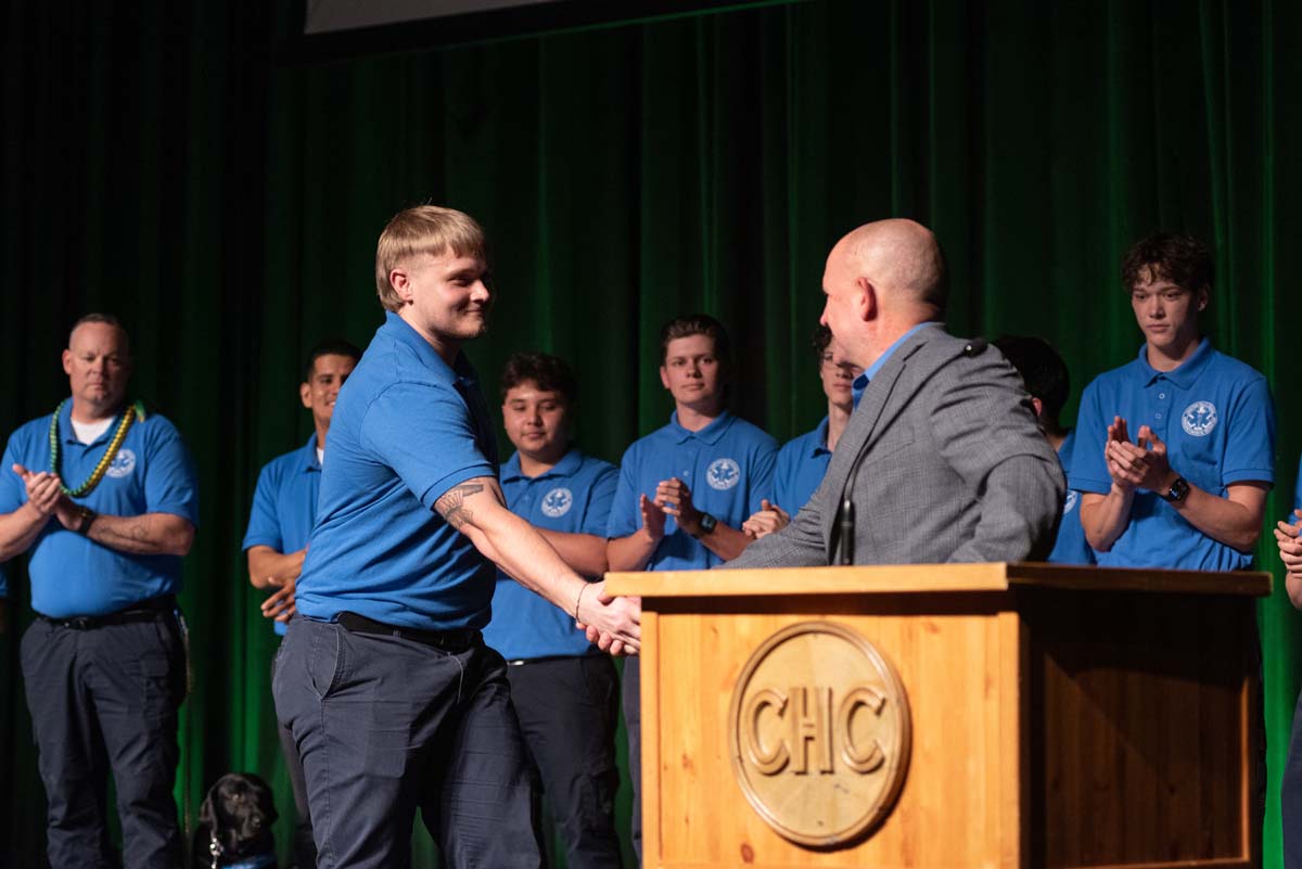 EMT grads are celebrated at graduation ceremony.