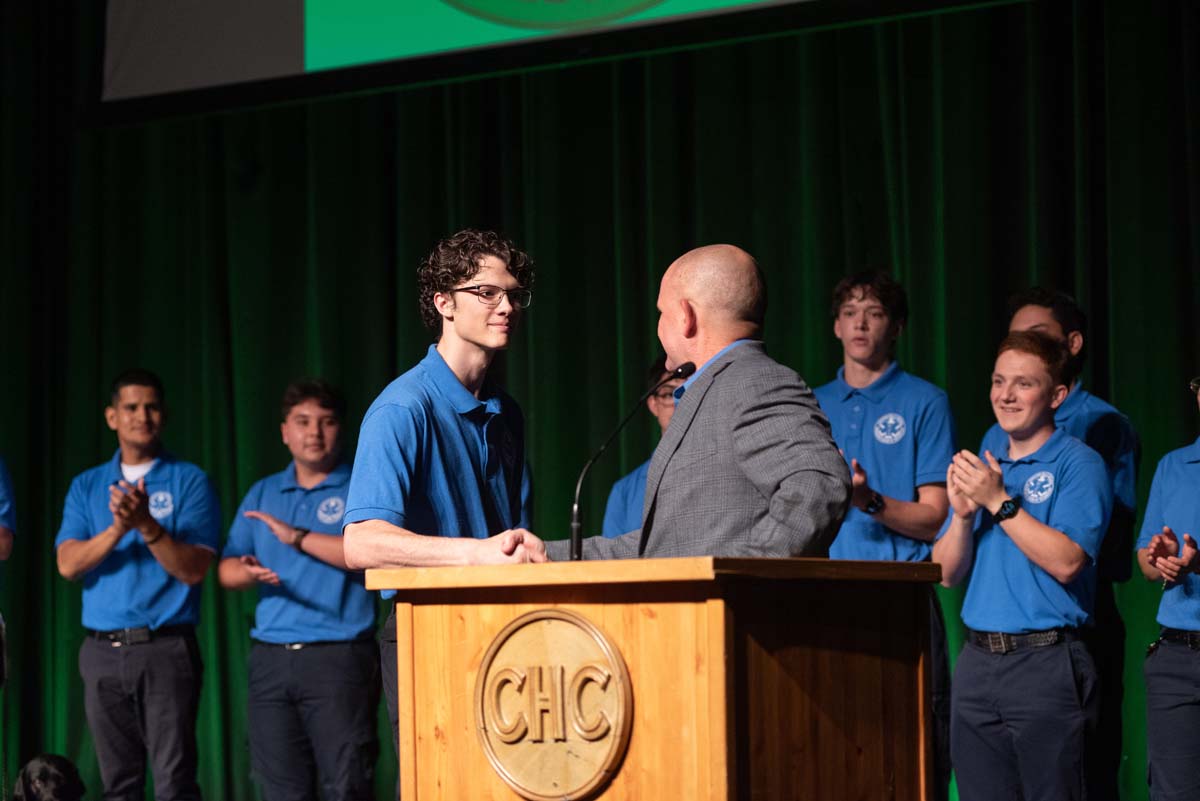 EMT grads are celebrated at graduation ceremony.