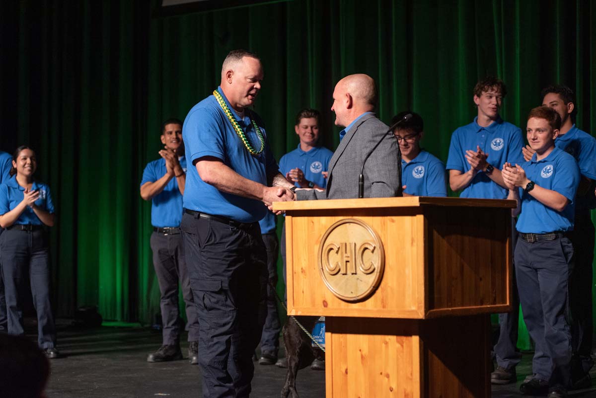 EMT grads are celebrated at graduation ceremony.