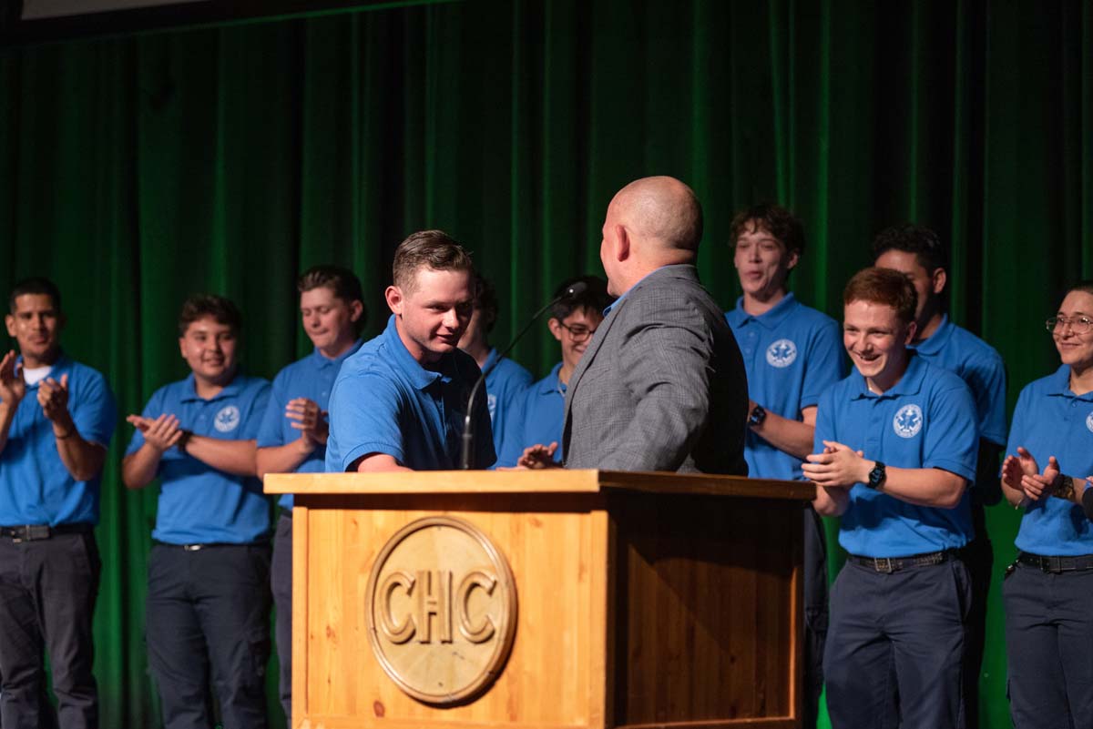 EMT grads are celebrated at graduation ceremony.