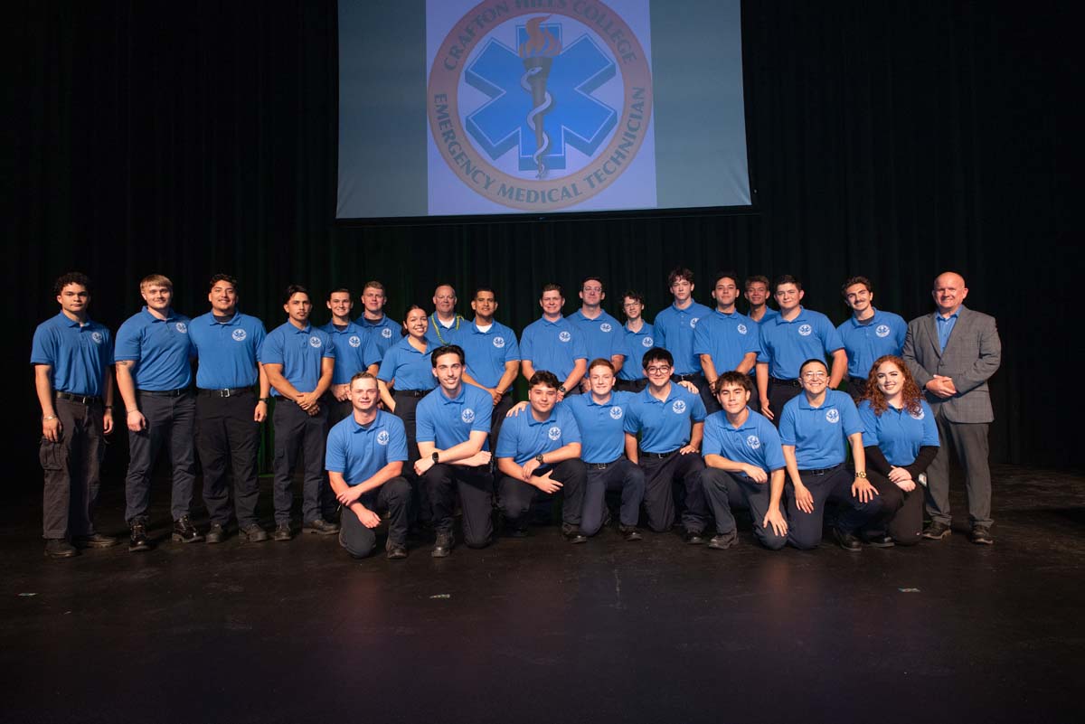 EMT grads are celebrated at graduation ceremony.