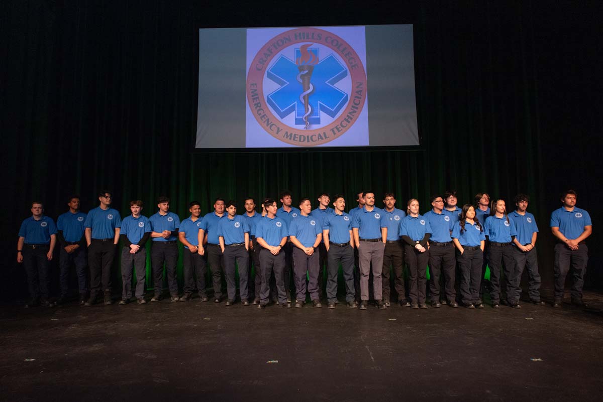EMT grads are celebrated at graduation ceremony.